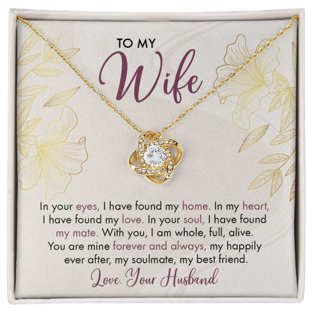 To My Wife | Love Knot Necklace