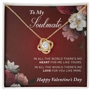To My Soulmate | Love Knot Necklace |