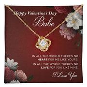 Happy Valentine's Day Babe | Love Knot Necklace |