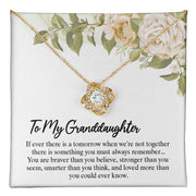 To My Granddaughter | Love Knot Necklace