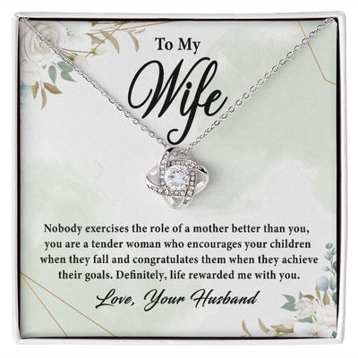 To My Wife For Mother's day | Love Knot Necklace Mother's Day | Birthday | Gift
