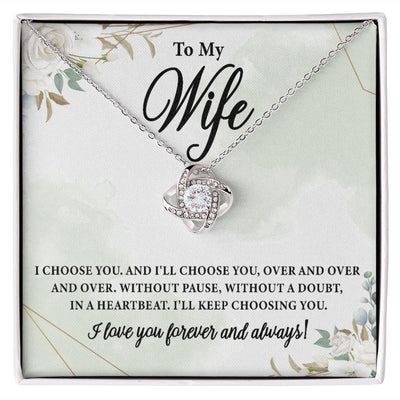 To My Wife | Love Knot Necklace