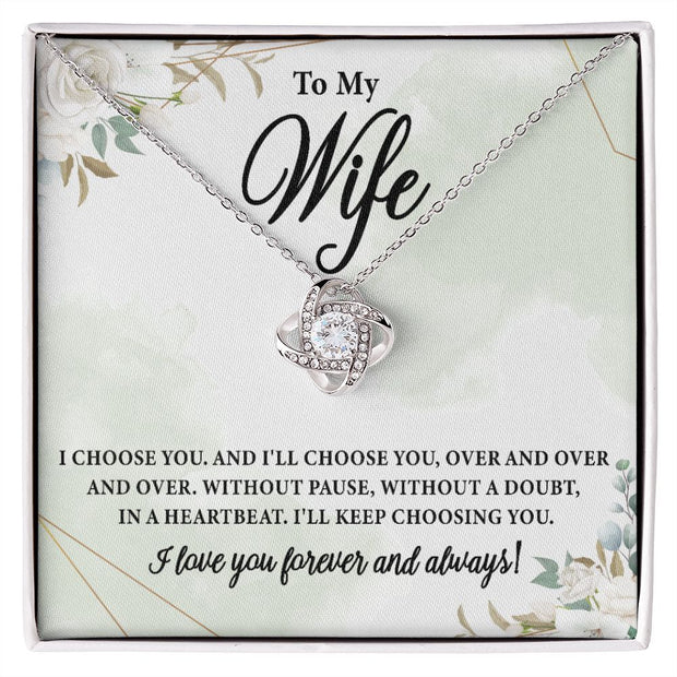 To My Wife | Love Knot Necklace