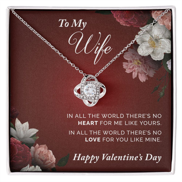 To My Wife | Love Knot Necklace |