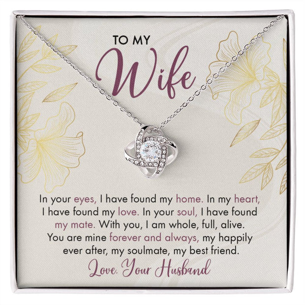 To My Wife | Love Knot Necklace