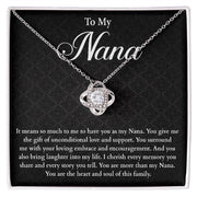To My Nana | Love Knot Necklace| Mother's Day| Birthday