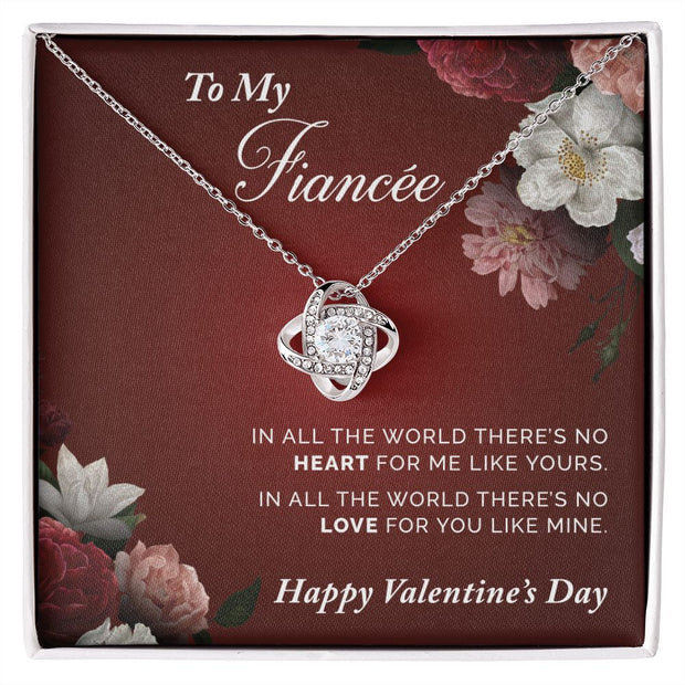 To My Fiancee | Love Knot Necklace |