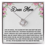 Dear Mom Love Knot Necklace