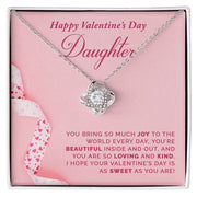 To My Daughter | Love Knot Necklace |