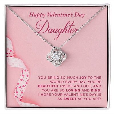 To My Daughter | Love Knot Necklace |