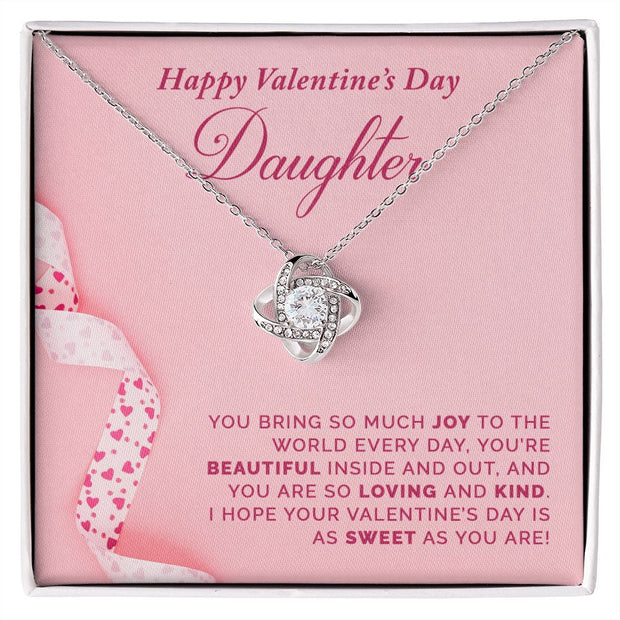 To My Daughter | Love Knot Necklace |