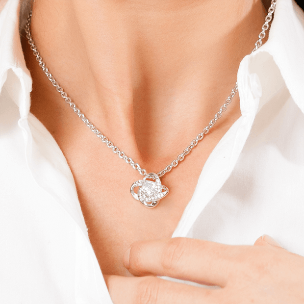 To My Granddaughter | Love Knot Necklace