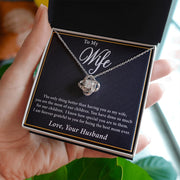 To My Wife | Love Knot Necklace Mother's Day | Birthday | Gift