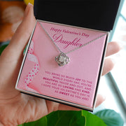 To My Daughter | Love Knot Necklace |