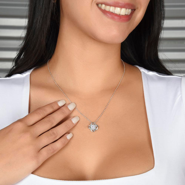 To My Granddaughter | Love Knot Necklace