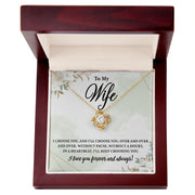 To My Wife | Love Knot Necklace