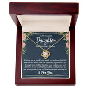 To My Beautiful Daughter on Becoming a Mother Blank | Love Knot Necklace