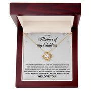 To the Mother of My Children| Love Knot Necklace| Mother's Day| Birthday Gift| Gift