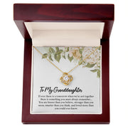 To My Granddaughter | Love Knot Necklace