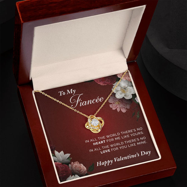To My Fiancee | Love Knot Necklace |