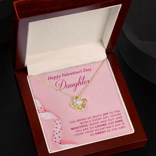 To My Daughter | Love Knot Necklace |