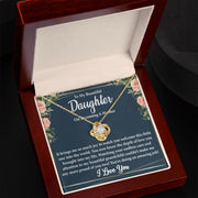 To My Beautiful Daughter on Becoming a Mother Blank | Love Knot Necklace