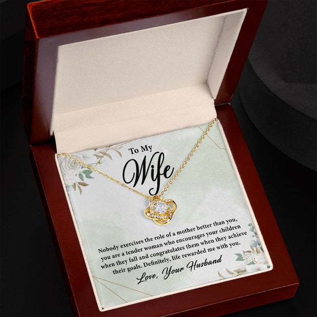 To My Wife For Mother's day | Love Knot Necklace Mother's Day | Birthday | Gift