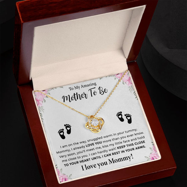 To My Amazing Mother to Be | Love Knot Necklace