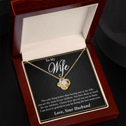 To My Wife | Love Knot Necklace Mother's Day | Birthday | Gift