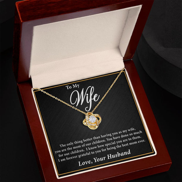 To My Wife | Love Knot Necklace Mother's Day | Birthday | Gift
