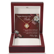 Happy Valentine's Day Babe | Love Knot Necklace |