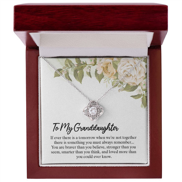 To My Granddaughter | Love Knot Necklace
