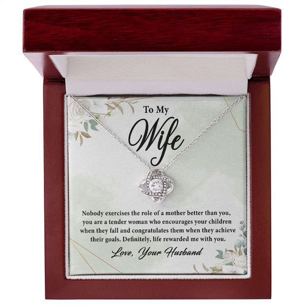 To My Wife For Mother's day | Love Knot Necklace Mother's Day | Birthday | Gift
