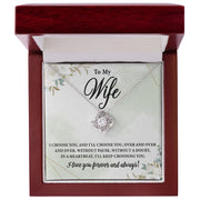 To My Wife | Love Knot Necklace