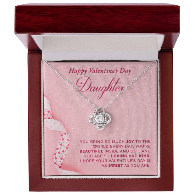 To My Daughter | Love Knot Necklace |