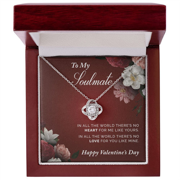 To My Soulmate | Love Knot Necklace |
