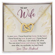To My Wife | Interlocking Hearts Necklace |