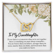 To My Granddaughter | Interlocking Hearts Necklace |