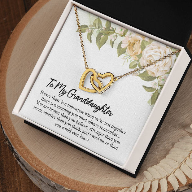 To My Granddaughter | Interlocking Hearts Necklace |