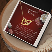 To My Beautiful Nana | Interlocking Hearts Necklace