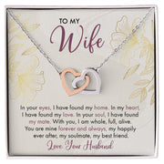 To My Wife | Interlocking Hearts Necklace |