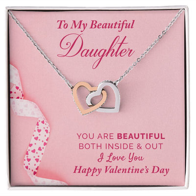 To My Daughter | Interlocking Hearts Necklace |