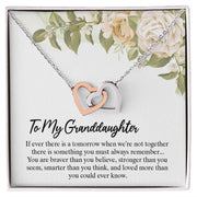 To My Granddaughter | Interlocking Hearts Necklace |