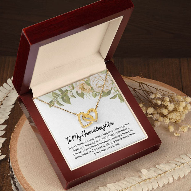 To My Granddaughter | Interlocking Hearts Necklace |