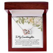 To My Granddaughter | Interlocking Hearts Necklace |