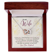 To My Wife | Interlocking Hearts Necklace |