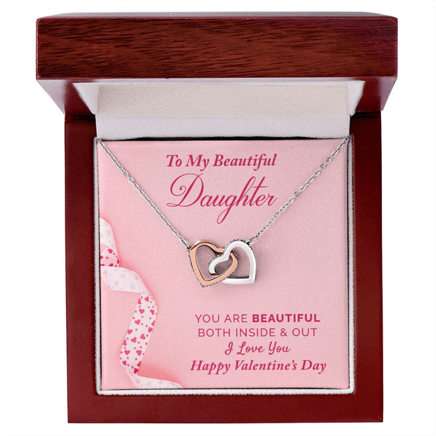 To My Daughter | Interlocking Hearts Necklace |