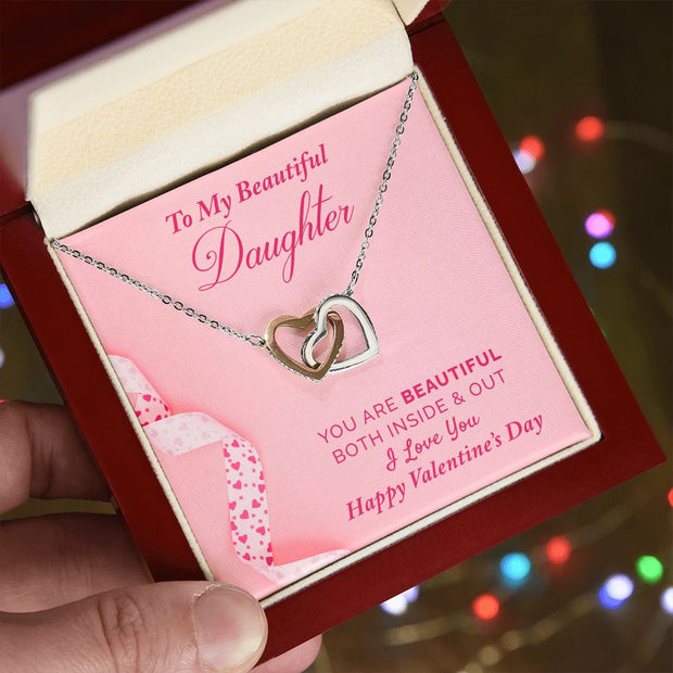 To My Daughter | Interlocking Hearts Necklace |