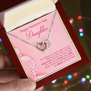 To My Daughter | Interlocking Hearts Necklace |