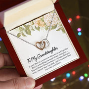 To My Granddaughter | Interlocking Hearts Necklace |